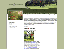 Tablet Screenshot of glebegolfclub.com